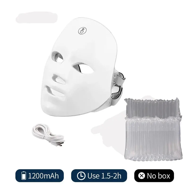 VELYN™ 7-Kleuren LED Gezichtsmasker – Draadloze Lichttherapie voor Huidherstel