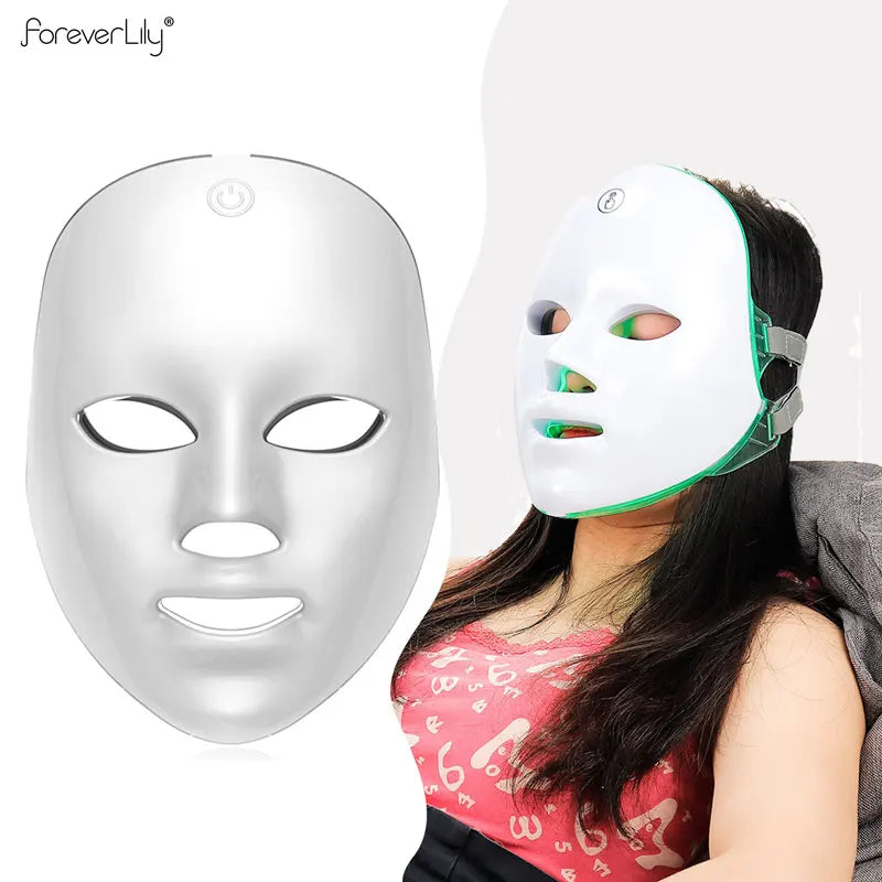 VELYN™ 7-Kleuren LED Gezichtsmasker – Draadloze Lichttherapie voor Huidherstel